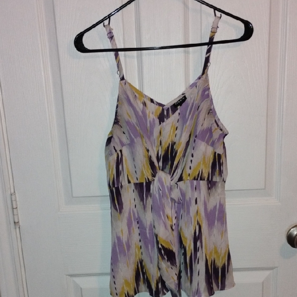 Torrid Purple and Yellow Tank Top